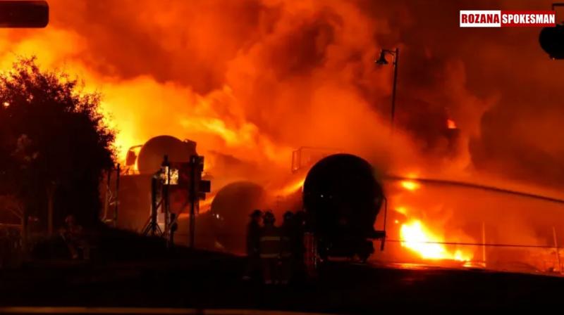 Watch: 'The Burning Train' in Canada; Five carriages burn as train catches fire