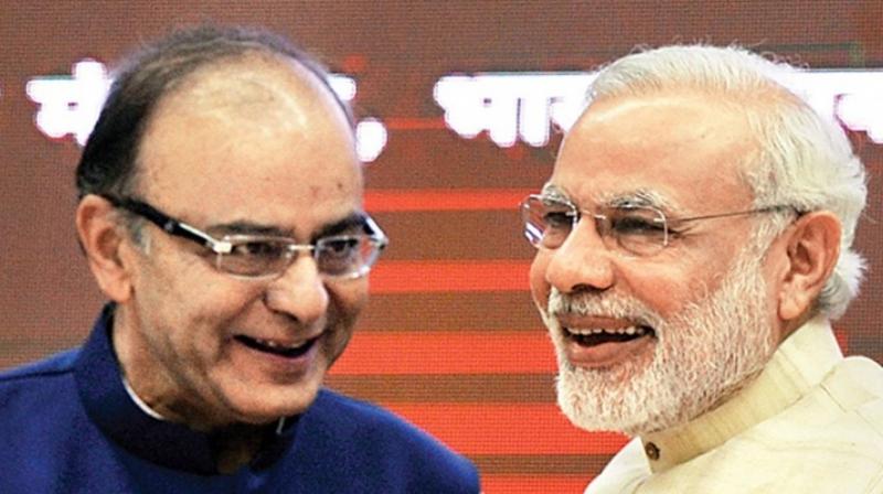 Arun Jaitley and Narendra Modi