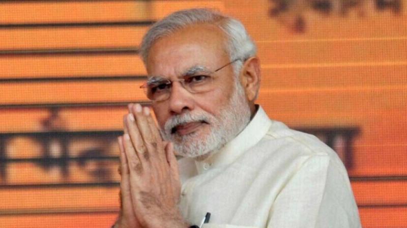 PM pays homage to Karunanidhi