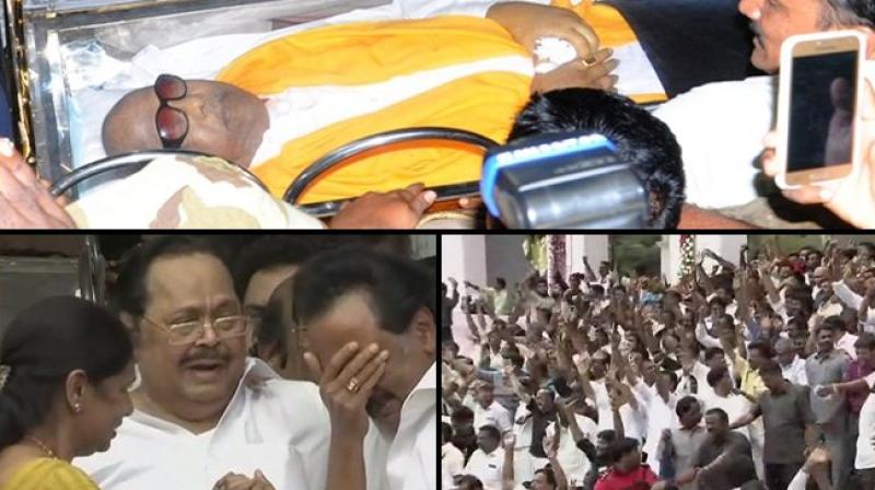 Karunanidhi to be laid to rest near Anna mausoleum Karunanidhi to be laid to rest near Anna mausoleum