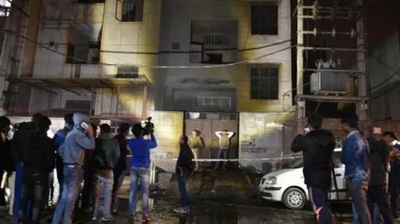Fire broke out at a three-storey factory Fire broke out at a three-storey factory