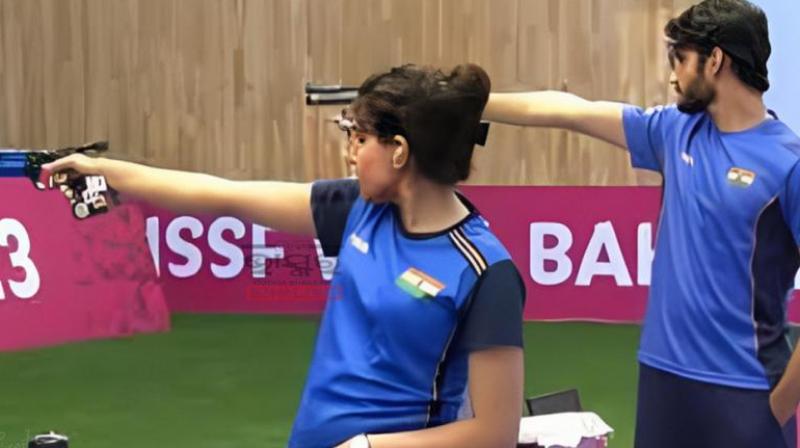 Indian Shooters Isha Singh & Shiva Narwal Indian Shooters Isha Singh & Shiva Narwal