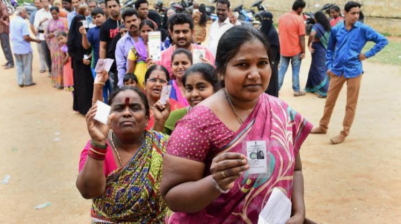 Despite rains heavy polling in early hours at Chengannur Despite rains heavy polling in early hours at Chengannur