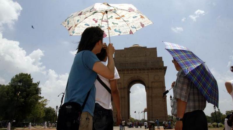 Hot and humid morning in Delhi