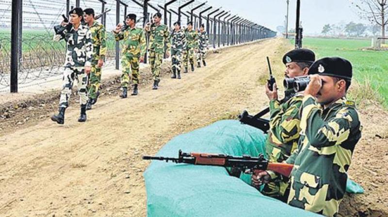 BSF sleuths today nabbed a Pakistani intruder