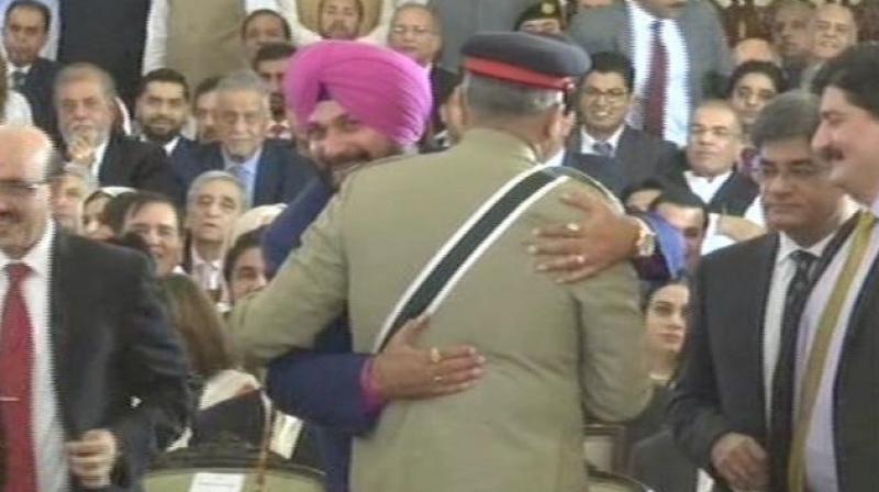 Sidhu's hug controversy Sidhu's hug controversy