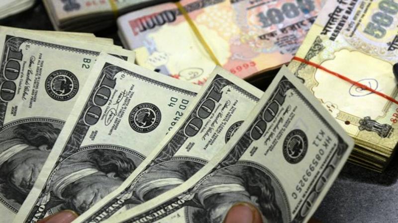 Rupee falls 8 paise Rupee falls 8 paise