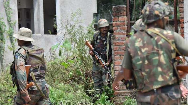 Two militants were today killed in an encounter with security forces