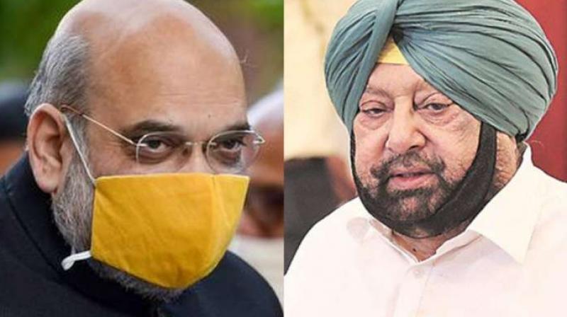 Amit Shah and Capt Amarinder