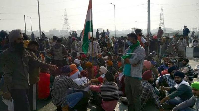 Farmers protest