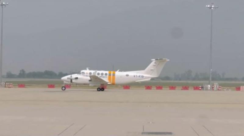Calibration Flight Of Airports Authority Lands At Noida International Greenfield Airport; Public Can Take Flight Soon Calibration Flight Of Airports Authority Lands At Noida International Greenfield Airport; Public Can Take Flight Soon