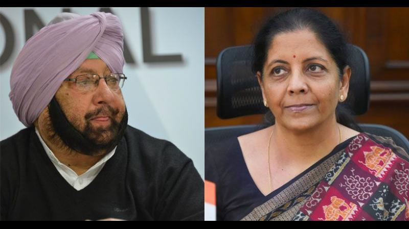 Captain Amarinder Singh and Nirmala Sitharaman Captain Amarinder Singh and Nirmala Sitharaman
