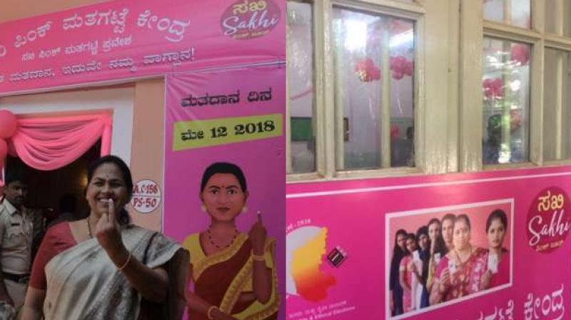 Karnataka polls pink booths