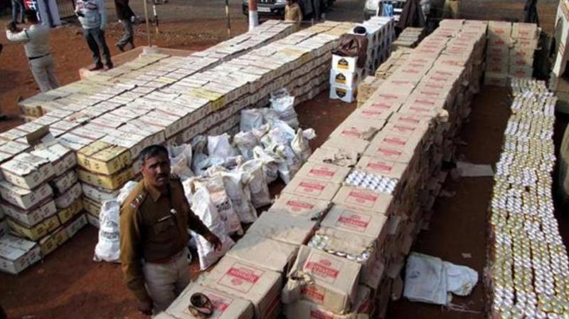 550 cartons of IMFL seized in Bihar