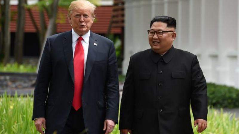 US President Donald Trump and Kim Jong Un US President Donald Trump and Kim Jong Un