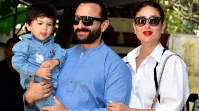 Actress Kareena Kapoor along with husband Saif Ali Khan