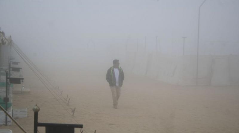 Dense fog in Rajasthan Dense fog in Rajasthan
