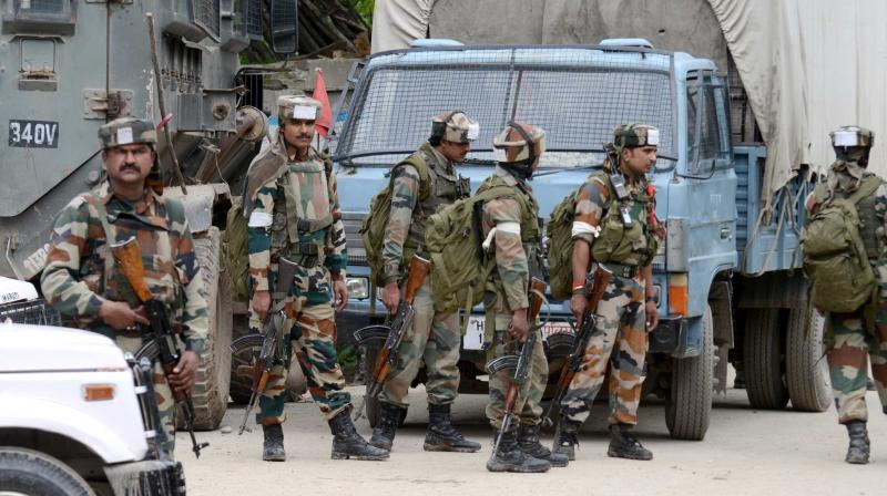 5 militants killed in an encounter with security forces in Shopian district 5 militants killed in an encounter with security forces in Shopian district