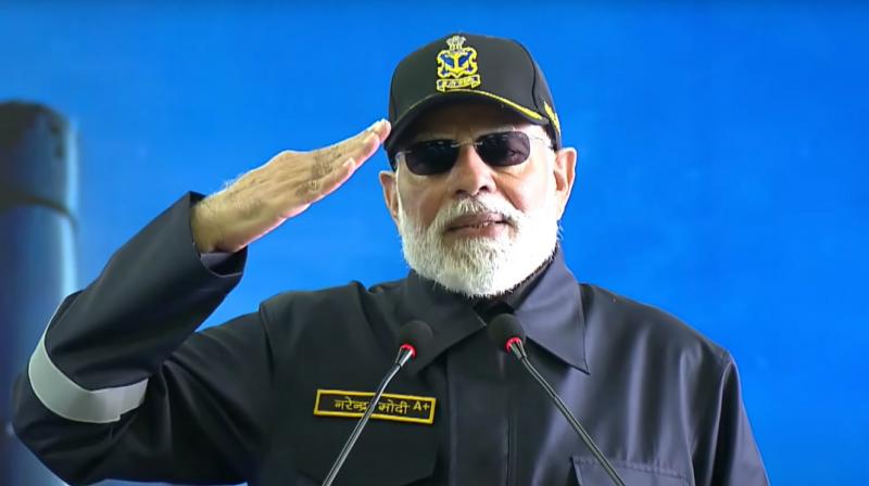 PM Modi Celebrates Diwali Onboard Warship INS Vikrant off the Coast of Goa and Karwar with Navy Personnel; 40 Indigenous Warships Since 2024 (image courtesy: PTI) PM Modi Celebrates Diwali Onboard Warship INS Vikrant off the Coast of Goa and Karwar with Navy Personnel; 40 Indigenous Warships Since 2024 (image courtesy: PTI)