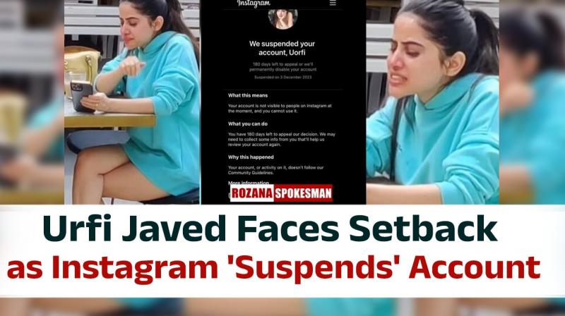 Urfi Javed Instagram Account Suspended News