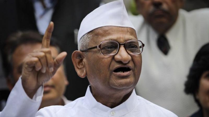 Social activist Anna Hazare