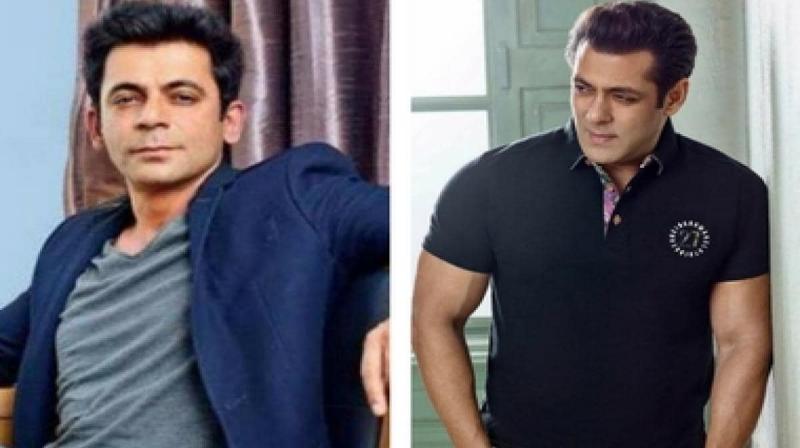 Sunil Grover and Salman Khan Sunil Grover and Salman Khan