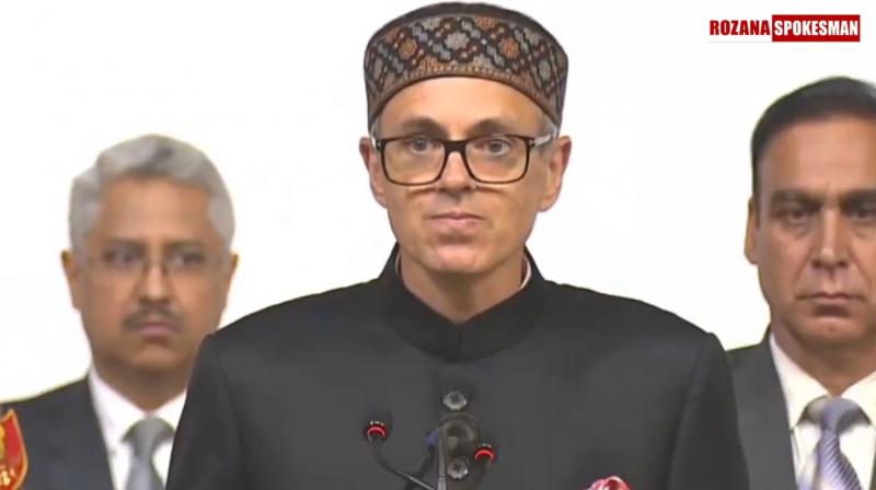 Omar Abdullah Sworn in as Chief Minister of Jammu and Kashmir at SKICC Omar Abdullah Sworn in as Chief Minister of Jammu and Kashmir at SKICC
