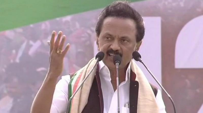 DMK president M K Stalin