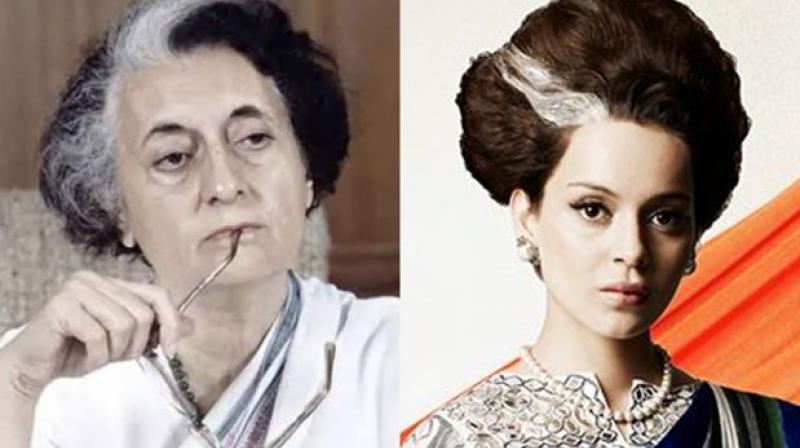 Indira Gandhi and Kangana Ranaut Indira Gandhi and Kangana Ranaut