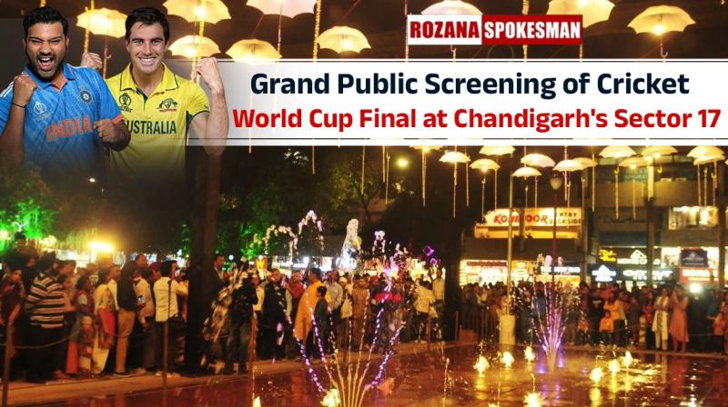 ICC World Cup 2023 Final, India vs Australia Match Screening in Chandigarh