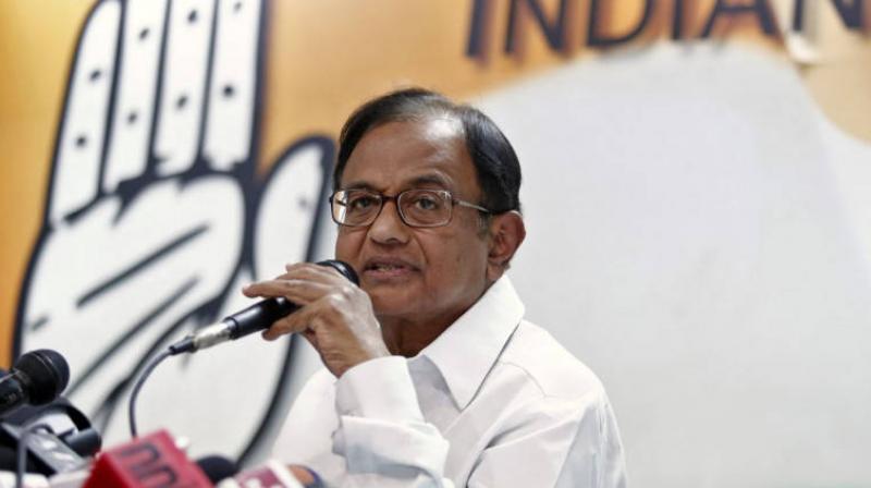Senior Congress leader P Chidambaram Senior Congress leader P Chidambaram