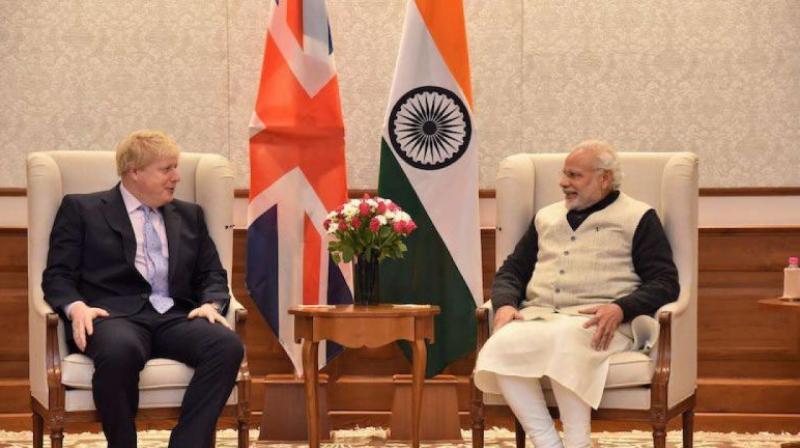 Boris Johnson and Narendra Modi Boris Johnson and Narendra Modi
