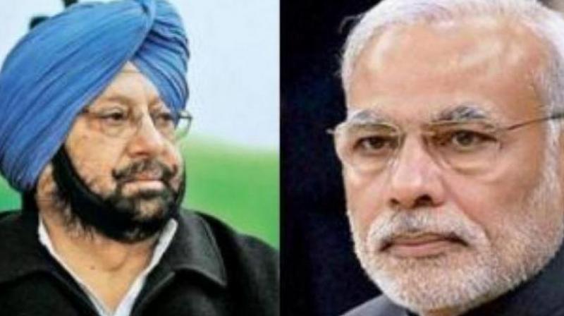 Captain Amarinder Singh and Narendra Modi