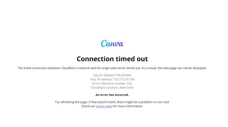 Canva Down Today: 'Canva' faces outage as users indicate problems Canva Down Today: 'Canva' faces outage as users indicate problems