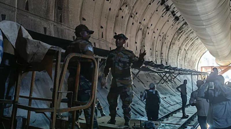 Telangana Tunnel Collapse: Rescue Operations Ongoing for Trapped Workers Telangana Tunnel Collapse: Rescue Operations Ongoing for Trapped Workers