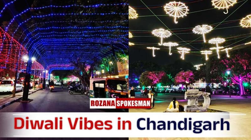 Diwali Vibes: Sector 17, Chandigarh Glows with Festive Vibes as