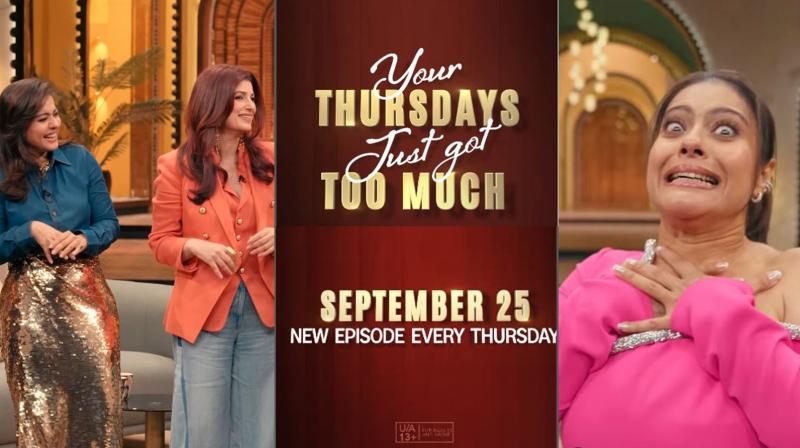 Trailor Of Kajol And Twinkle Khanna's Talk Show Titled ‘Two Much With Kajol And Twinkle' Out Trailor Of Kajol And Twinkle Khanna's Talk Show Titled ‘Two Much With Kajol And Twinkle' Out