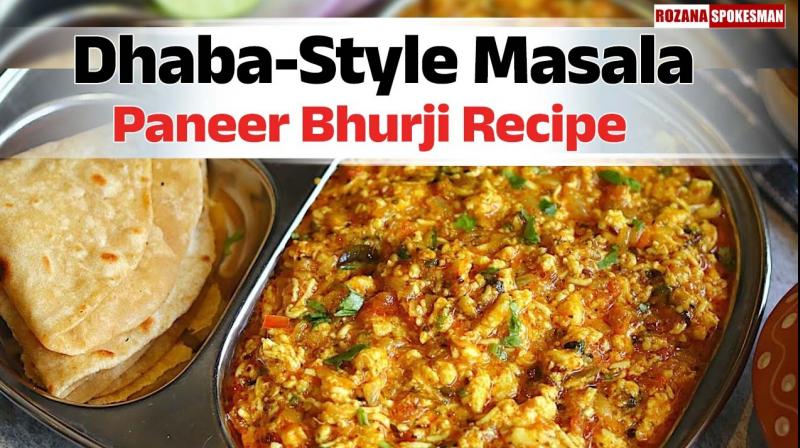 Dhaba-Style Masala Paneer Bhurji Recipe 