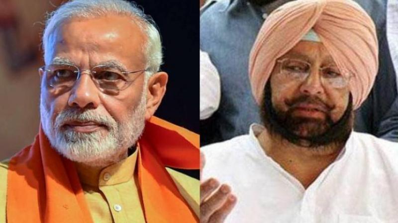 Narendra Modi and Capt Amarinder Singh Narendra Modi and Capt Amarinder Singh
