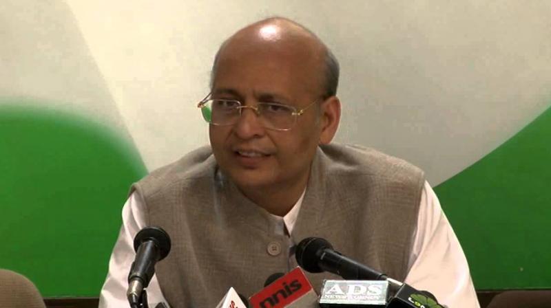 Congress's national spokesperson Abhishek Manu Singhvi Congress's national spokesperson Abhishek Manu Singhvi