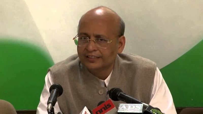 Congress's national spokesperson Abhishek Manu Singhvi