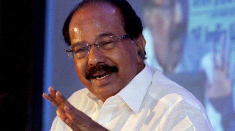 Senior Congress leader M Veerappa Moily