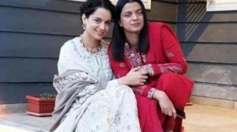 Kangana Ranaut and Rangoli Chandel Kangana Ranaut and Rangoli Chandel