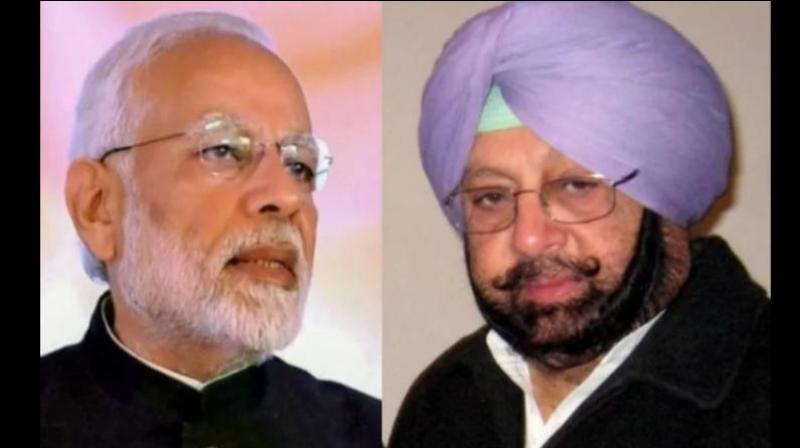 Captain Amarinder Singh and Narendra Modi