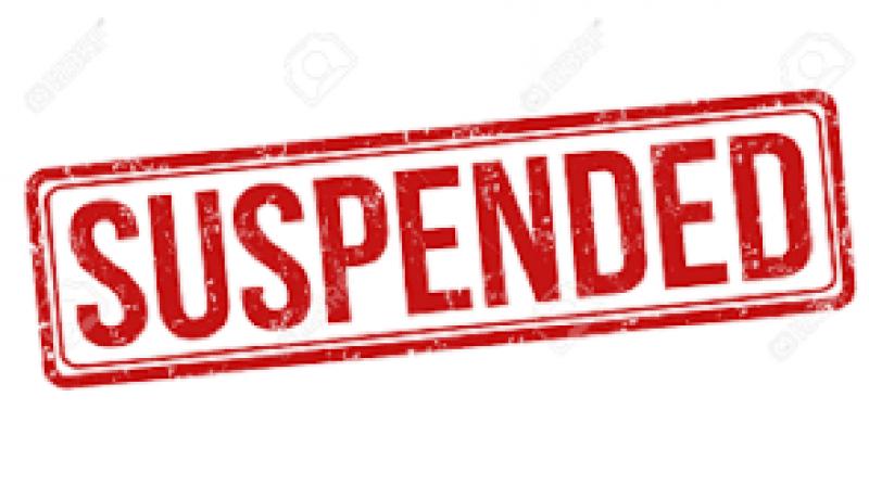 Harinder Sidhu suspended 