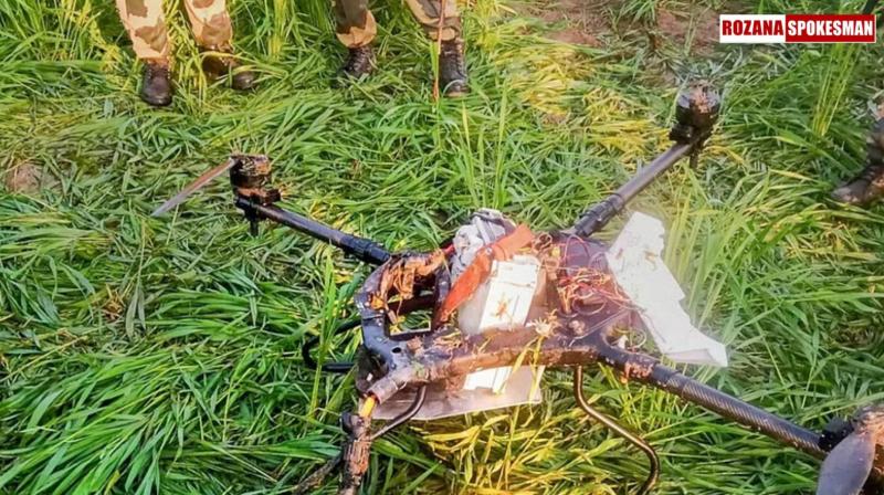 BSF Recovers Three Pakistani Drones Near Punjab Border BSF Recovers Three Pakistani Drones Near Punjab Border