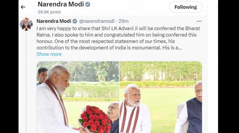 PM Modi gave information by tweeting