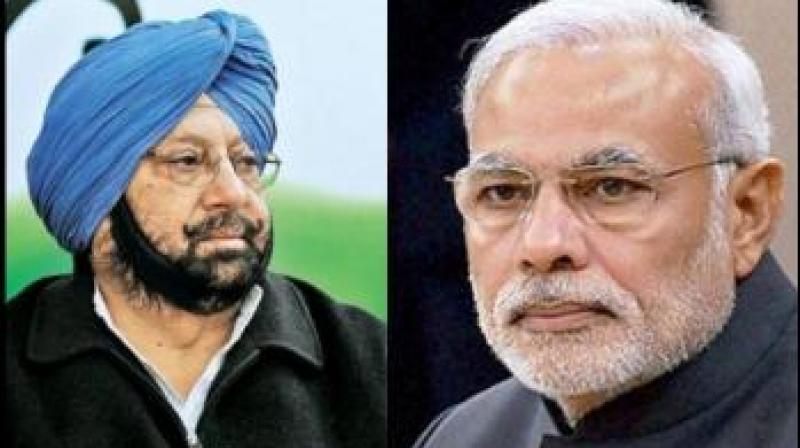 Capt Amarinder Singh and Narendra Modi Capt Amarinder Singh and Narendra Modi