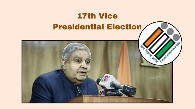 ECI Announces Schedule for 17th Vice-Presidential Election of India ECI Announces Schedule for 17th Vice-Presidential Election of India