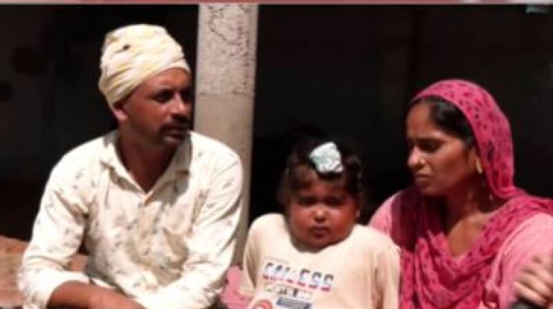Family of the eight year old, suffering from kidney ailment. Family of the eight year old, suffering from kidney ailment.